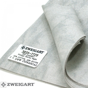 쯔바이 자수원단 25카운트-LUGANA-Vintage Stormy Night/3835-7729