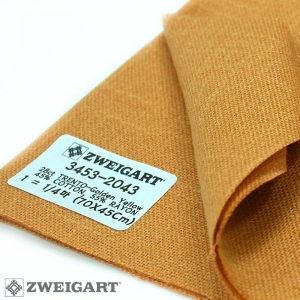 쯔바이 자수원단 28카운트-TRENTO-Golden Yellow/3453-2043