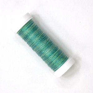 HOTA자수실 Metallics #4 Hand-dyed 복합사/B.MTR04.P007(Agave) 10m Spool(스풀)