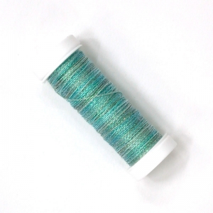 HOTA자수실 Metallics #4 Hand-dyed 복합사/B.MTR04.P001(Island) 10m Spool(스풀)