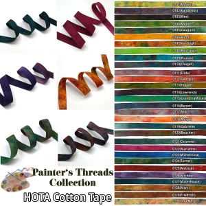 옵션선택 HOTA Cotton Tape 코튼테이프 16mm/5m Hand-dyed/T.BT16