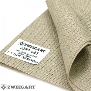 쯔바이 자수원단 14카운트-LINEN AIDA-RAW/3390-053(110Cm폭)