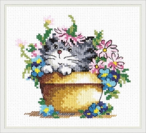 외국 십자수패키지 Magic Needle/Im here (Cat)-15-15