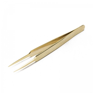Rainbow Simply/Gold Work Straight Tweezers(골드족집게 핀셋) 11.8Cm-WM2