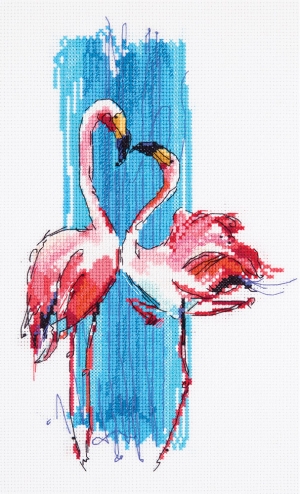 외국 십자수패키지 Panna/Pink Flamingos-PT-7014