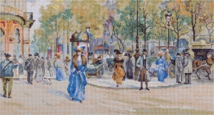 외국 십자수패키지 Panna/(Golden Series) Boulevard des Capucines-VH-7008
