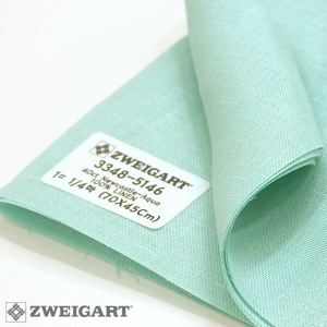 쯔바이 자수원단 40카운트-Newcastle-Aqua/3348-5146