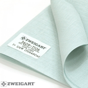 쯔바이 자수원단 32카운트-BELFAST BlueGrey /3609-7106