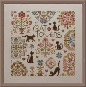 십자수도안책 Jardin Prive/Cat Lovers-QC46-EN/17-2650(CHART PACK)