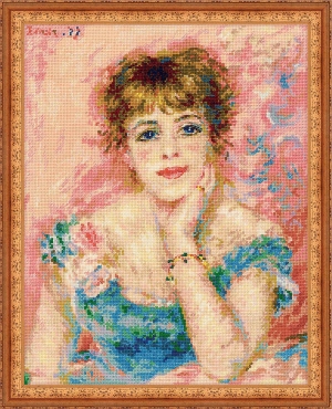 외국 십자수패키지 RIOLIS/Portrait of Jeanne Samary after Pierre-August Renoirs painting-1439