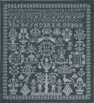 외국 십자수패키지 Permin/Grey namecloth-39-7339