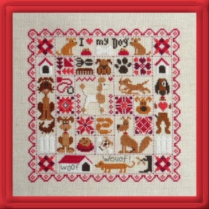 십자수도안책 Jardin Prive/Patchwork Aux Chiens-FT59-EN/18-1755(CHART PACK)