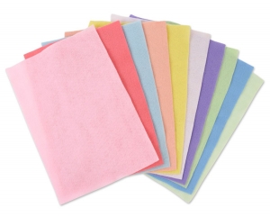 Sizzix 펠트원단 100%폴리 10칼라 10장세트 파스텔색상-663022