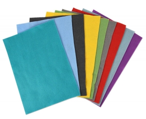 Sizzix 펠트원단 100%폴리 10칼라 10장세트 Bold 색상-663008