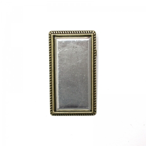 F98 - 직사각 브로치 중 (3.0 X 5.5 Cm)