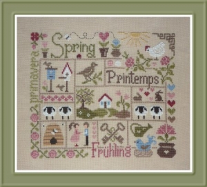 십자수도안책 Jardin Prive/Sampler Printemps-FT38-EN/18-1484(CHART PACK)