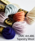 옵션선택 DMC자수실 ART 486 울사(총 390색중)