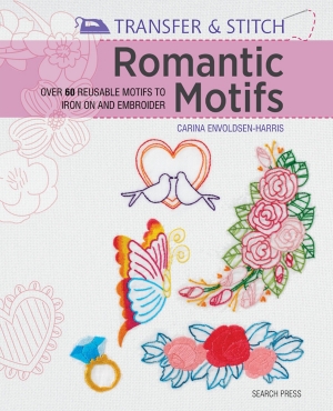 다림질 전사도안 SEARCH PRESS / Romantic Motifs Book(60개 이상의 재사용가능 디자인)-SEA12959