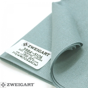 쯔바이 자수원단 32카운트-MURANO LUGANA-Blue Grey/3984-5106