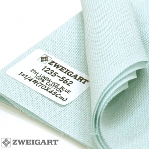 쯔바이 자수원단 27카운트-LINDA-ICE BLUE/1235-562