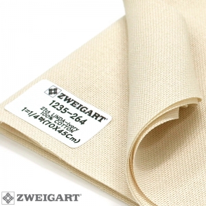 쯔바이 자수원단 27카운트-LINDA-Ivory/1235-264