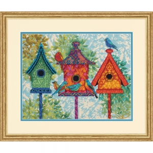 Dimensions TAPESTRY(니들포인트패키지) Colorful Birdhouses(털실)-71-20088