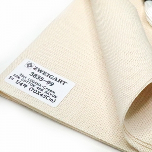 쯔바이 자수원단 25카운트-LUGANA-Cream/3835-99