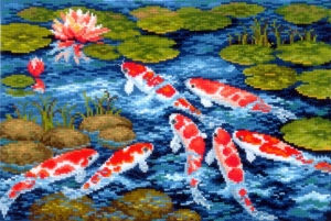 외국 십자수패키지 Make Hands/Koi Carps-K-23(Make Hands)