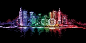외국 십자수패키지 Make Hands/Night Town-H-16
