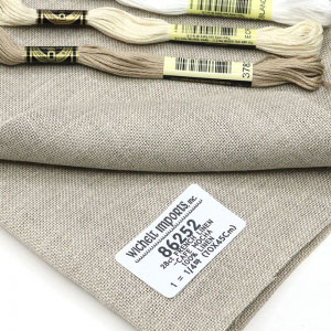 위첼 자수원단 28카운트(=11fils) - FRENCH LINEN / CAFE MOCHA(메디치원단) - 86252(variegated)
