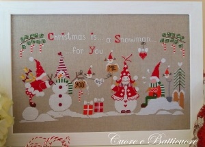 십자수도안책 Batticuore/Un Pupazzo Di Neve Per Te(번호없음)/19-2288(CHART PACK)