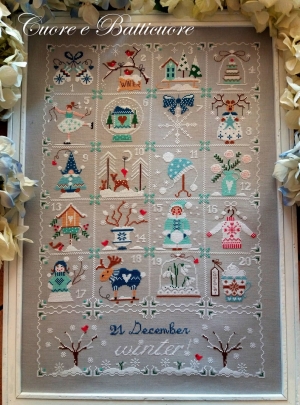 십자수도안책 Batticuore/Shabby Winter Calendar(번호없음)/19-1026(CHART PACK)