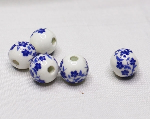 나뻬장식참스-세라믹-볼 1개 (지름 1.1Cm 구멍지름 0.25Cm)-303