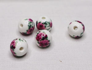 나뻬장식참스-세라믹-볼 1개 (지름 1.0Cm 구멍지름 0.2Cm)-304
