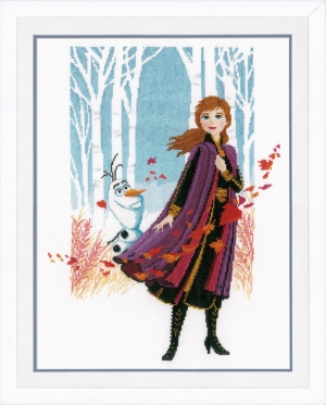외국 십자수패키지 Vervaco/ DISNEY FROZEN 2 ANNA-0182640