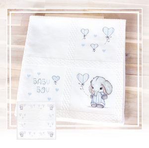 외국 십자수패키지 Luca-s/ Baby Blanket Elephant Boy(아기담요, 쯔바이아프간원단)-BO102