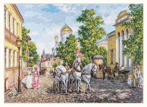 외국 십자수패키지 Alisa/ Temple of Сhrist after Mikhail Satarovs Painting-3-31