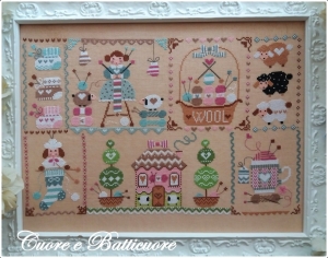 십자수도안책 Batticuore/Knitting In Quilt(번호없음)/20-1622(CHART PACK)