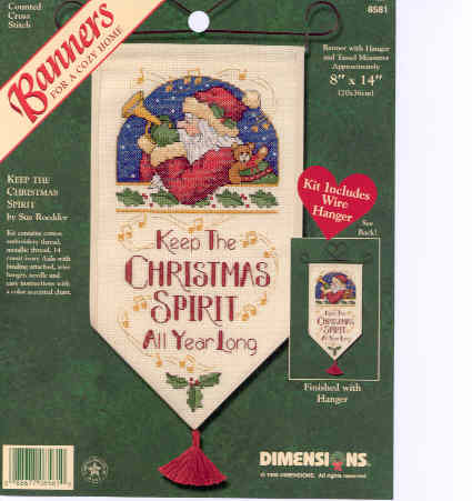 외국 십자수패키지 Dimensions/옷걸이 KEEP THE CHRISTMAS SPIRIT-8581