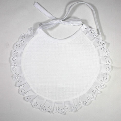 턱받이 원형--레이스/301