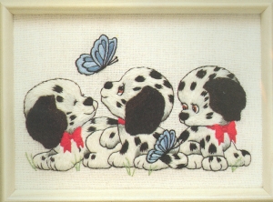 Dimensions 프랑스자수패키지/ (5x7) DALMATIAN PUPPIES-16025