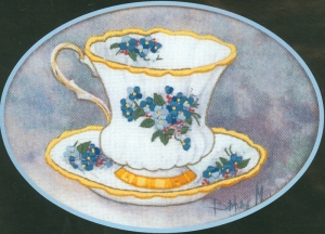 Dimensions 프랑스자수패키지/ (5x7) TEACUP BLUE-6210