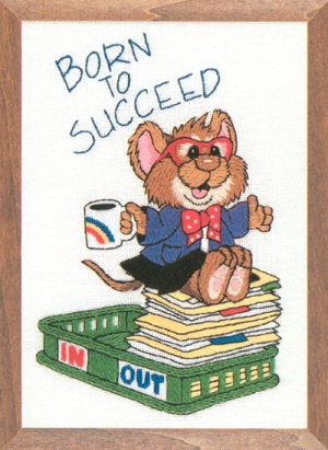 Dimensions 프랑스자수패키지/ (5x7) BORN TO SUCCEED-6191