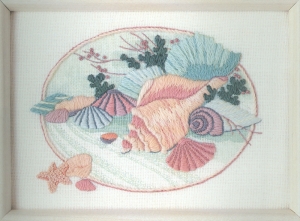 Dimensions 프랑스자수패키지/ (5x7) PASTEL SHELLS-6165