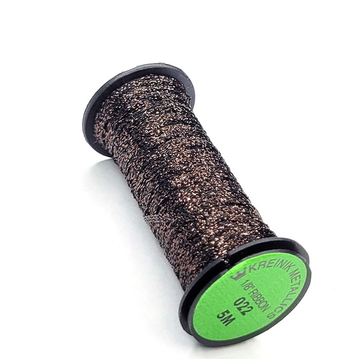 Kreinik 크라이닉자수실 1/8인치 Ribbon 022 Brown 5m
