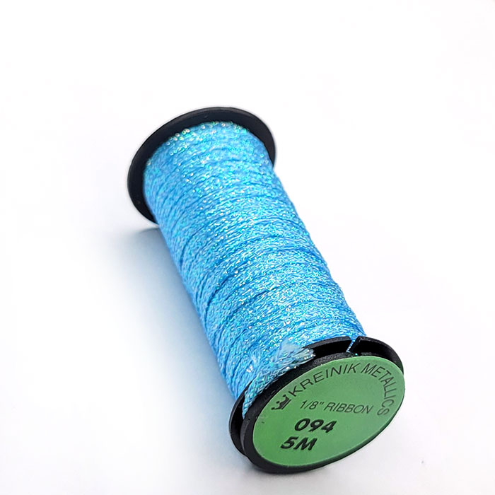 Kreinik 크라이닉자수실 1/8인치 Ribbon 094 Star Blue 5m