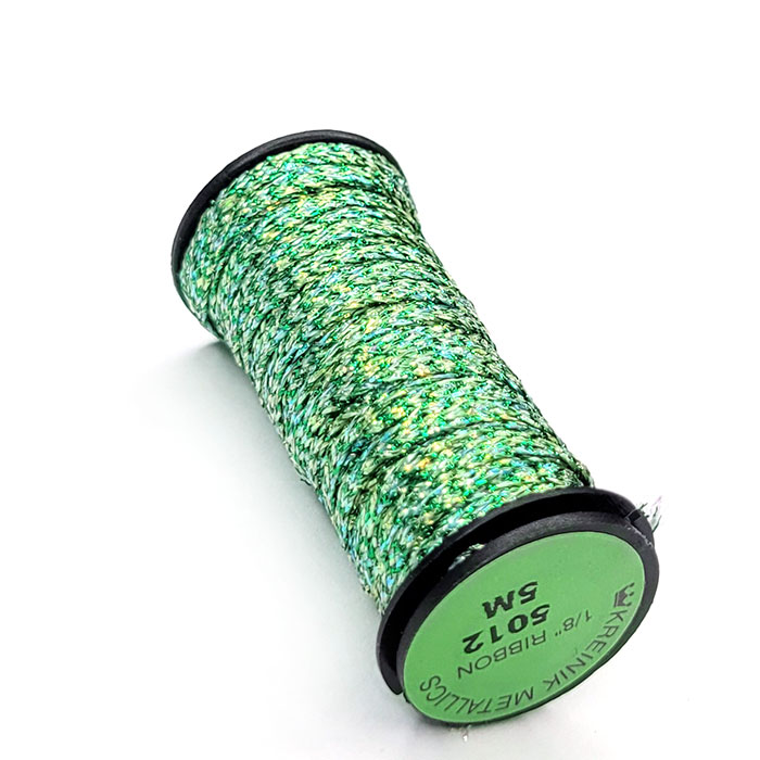Kreinik 크라이닉자수실 1/8인치 Ribbon 5012 Shamrock 5m