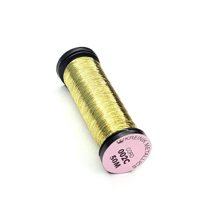 Kreinik 크라이닉자수실 CORD 002C 1PLY(#1) Gold