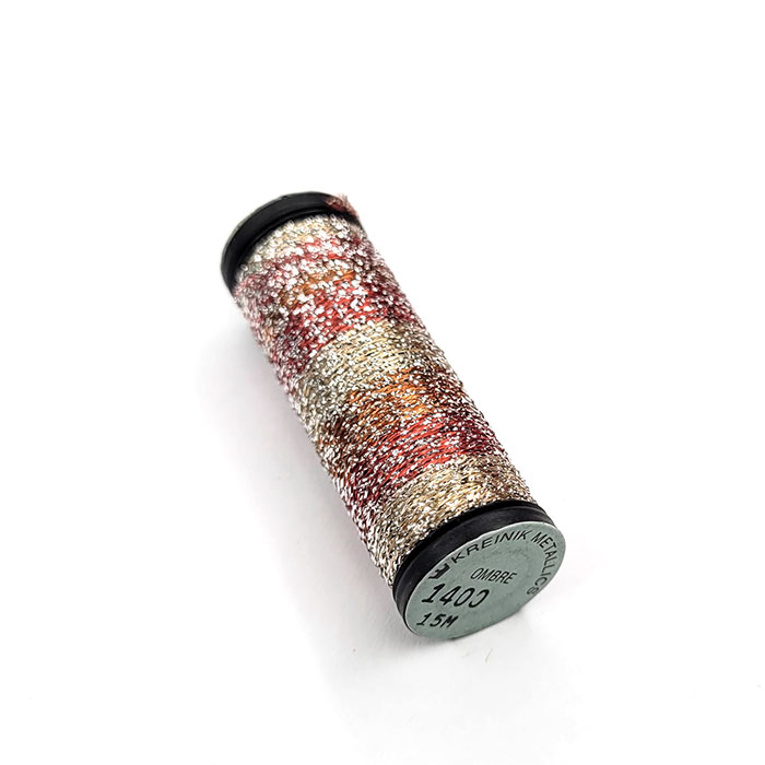 Kreinik 크라이닉자수실 OMBRE 1400 #1 Misty Scarlet 15m