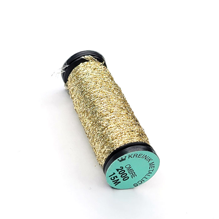 Kreinik 크라이닉자수실 OMBRE 2000 #1 Solid Gold 15m
